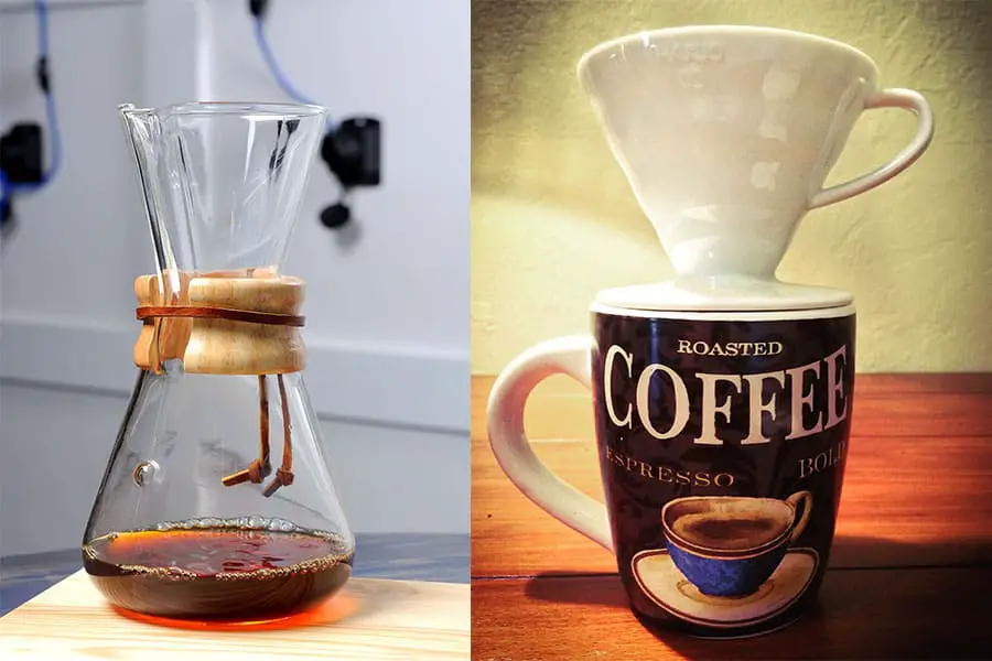 Differences between Pour Over and Chemex made Coffee