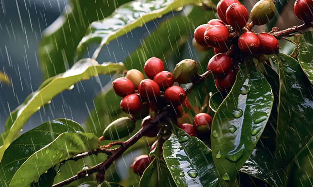 Effects of Rain on Coffee