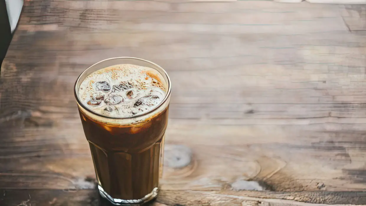 Classic cloud coffee made with espresso, coconut water and oat milk foam