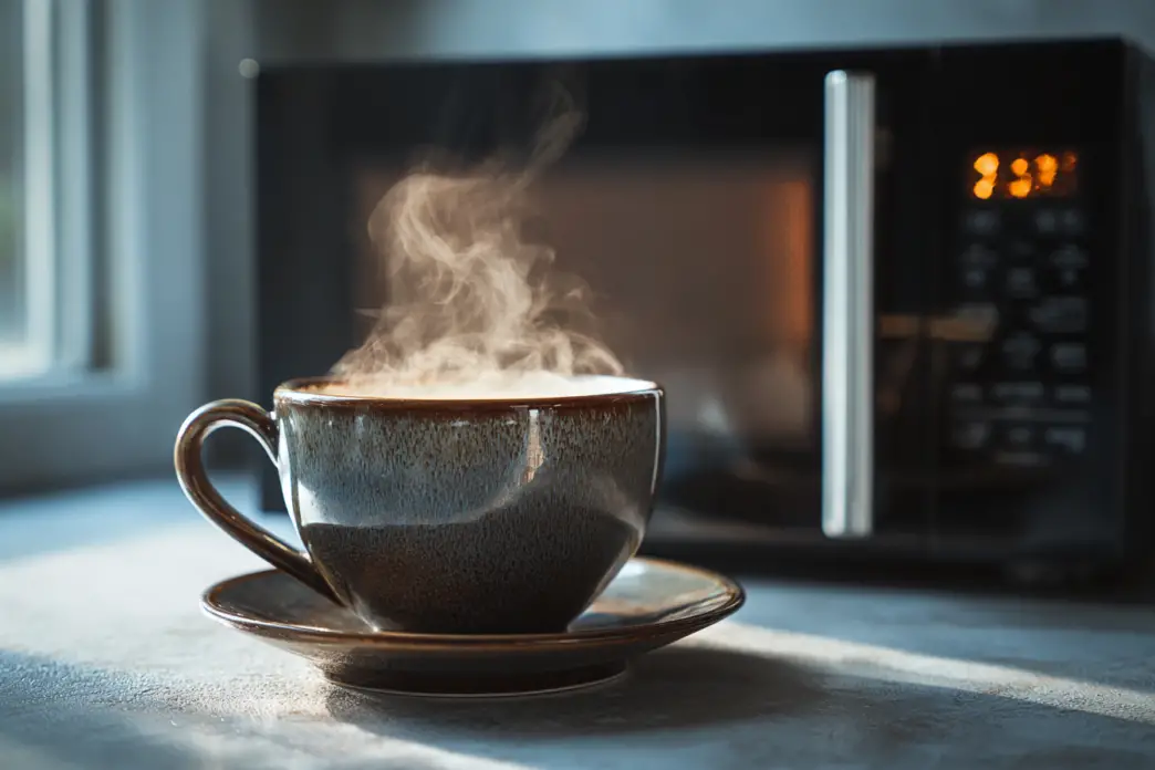 Reheating Coffee in a Microwave